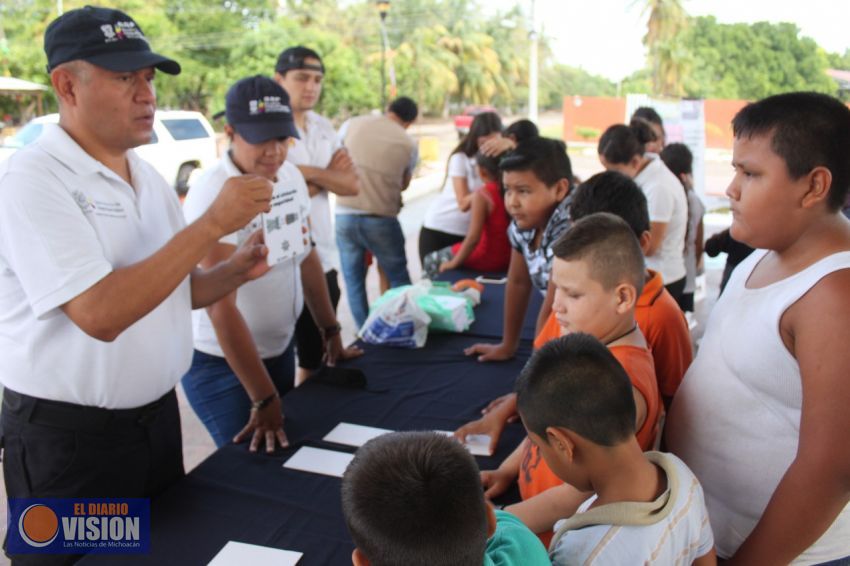 Con actividades de prevención, SSP beneficia a 9 mil 357 habitantes de Apatzingán