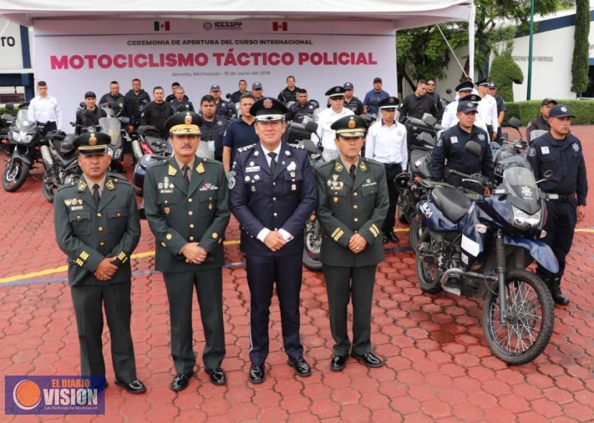 Inicia IEESSPP Primer Curso Internacional de Motociclismo Táctico Policial