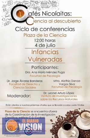 La vulnerabilidad en la infancia, tema del Café Nicolaita