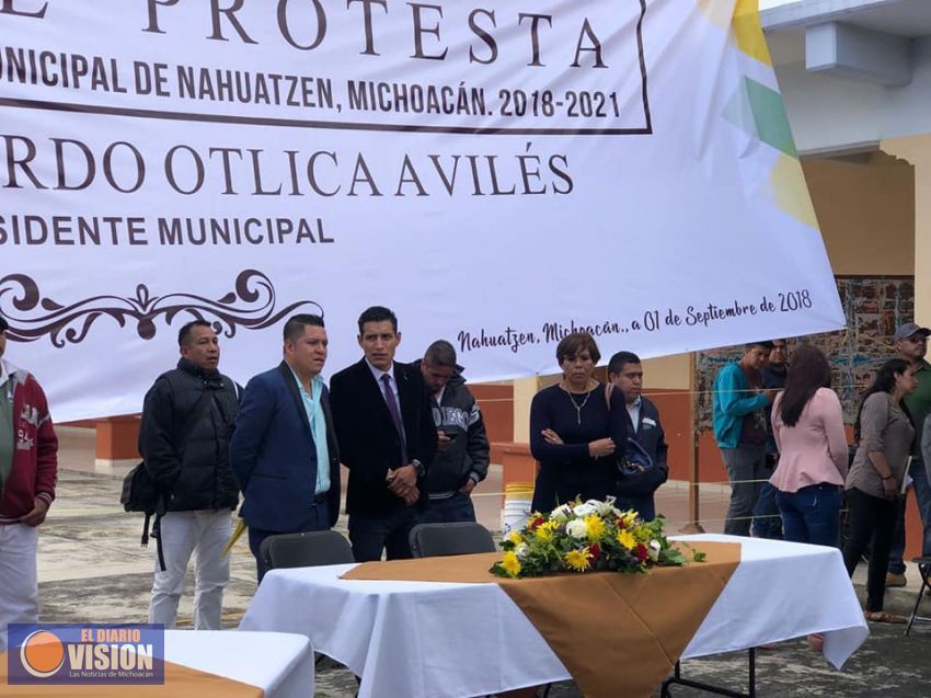 David Eduardo Otlica Avilés, rinde protesta como Presidente Municipal de Nahuatzen