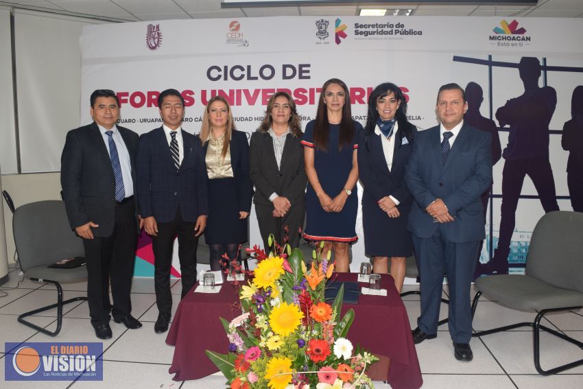 CEDH en coordinación con dirección de participación ciudadana realizan Foros Univesitarios