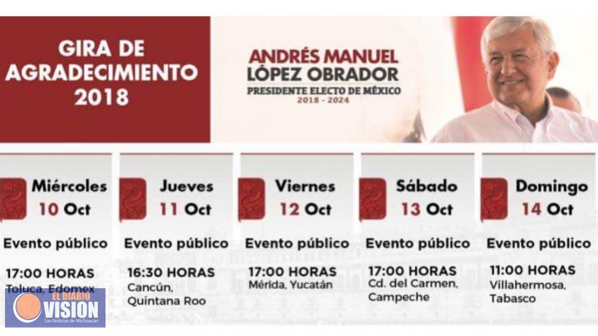 Andrés Manuel López Obrador suspende gira de agradecimiento en Michoacán