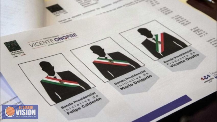 Cambiará orden de colores de Banda Presidencial
