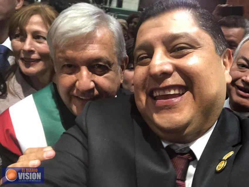 Ignacio Campos, diputado federal, asiste a Toma de Protesta, de Lópéz Obrador