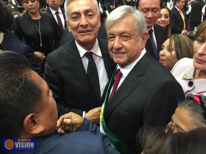 El Senador Cristóbal Arias Solís, asistió a Toma de Protesta, Presidente AMLO