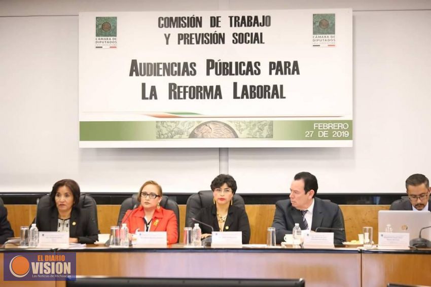 La diputada federal Anita Sánchez participó en el segundo día de audiencias para la Reforma Laboral