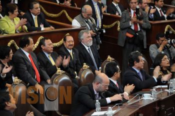 LGR asistió al último informe de Marcelo Ebrard