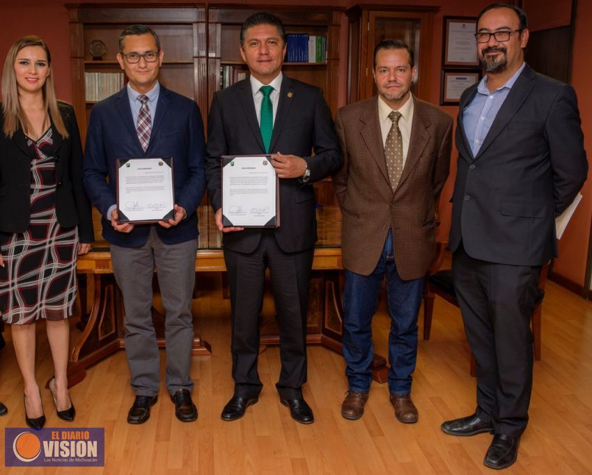 UMSNH y Caja de Ahorro Morelia Valladolid firman acuerdo de colaboración