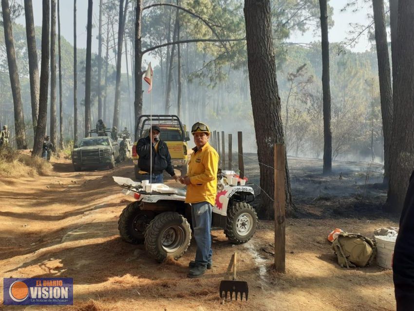 Controlado y sofocado, incendio en el cerro de “La Charanda” 