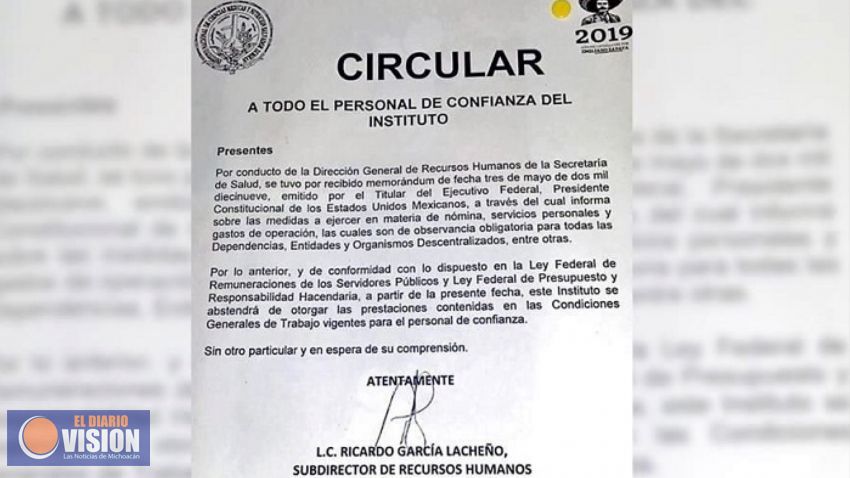 Congelan recursos a institutos de salud