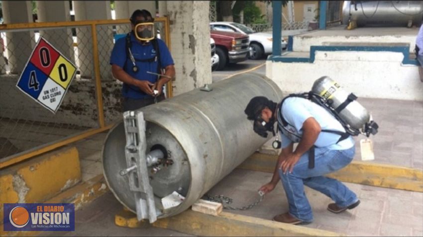 Emiten alerta en seis estados por robo de cilindro con gas cloro; Michoacán entre ellos 