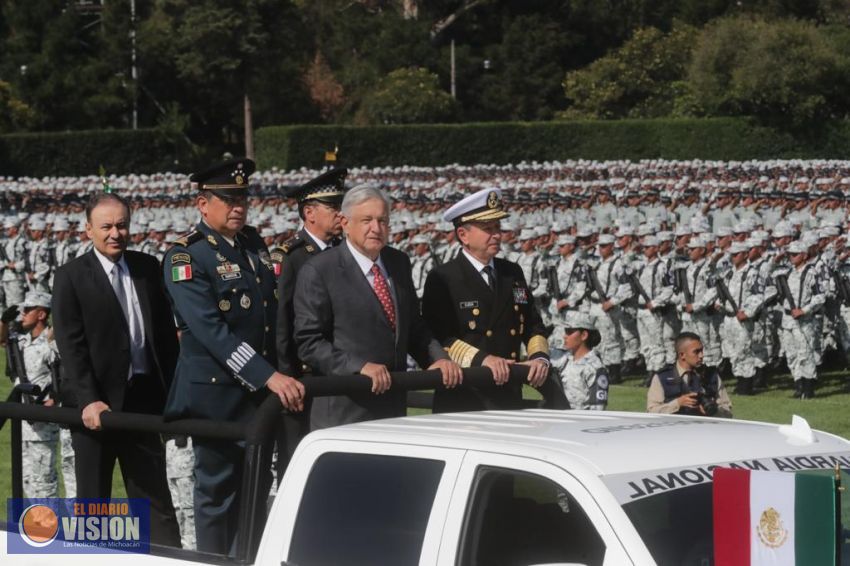 AMLO toma protesta a integrantes de la Guardia Nacional; arranca en 150 regiones