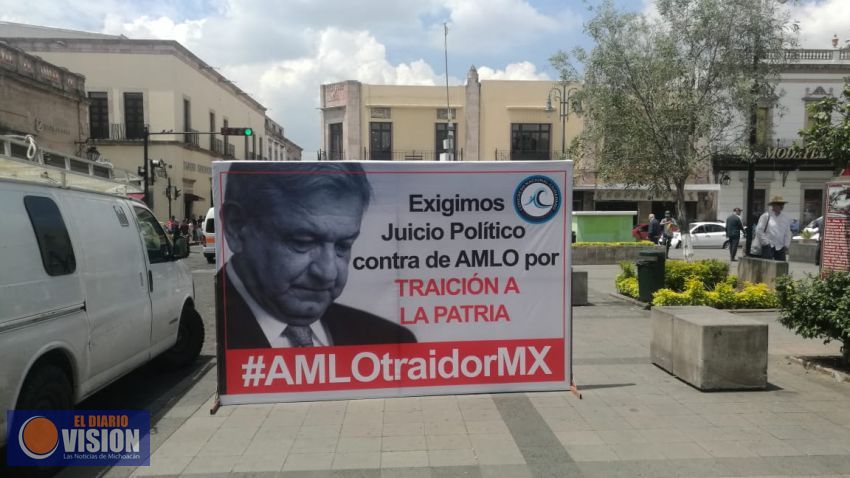 En Morelia, exigen juicio político contra López Obrador