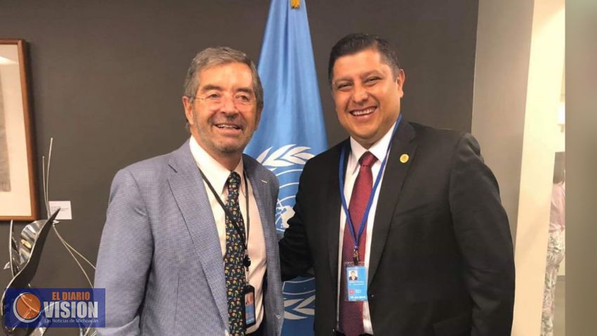 El diputado Ignacio Campos, sostiene encuentro con Embajador de México en Naciones Unidas