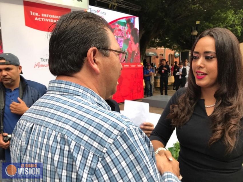 La diputada Teresa Mora presentó su primer informe de actividades legislativas