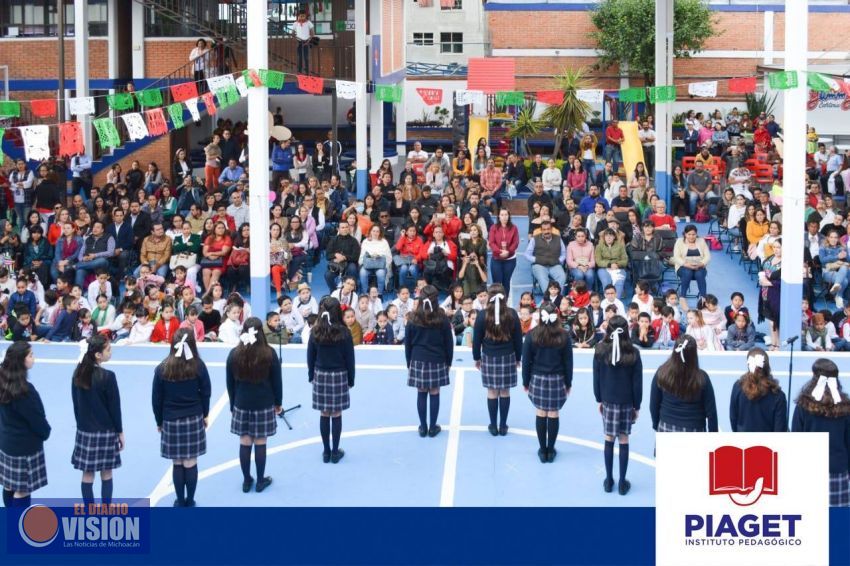 Realiza el Instituto Piaget acto cívico para conmemorar la Independencia de México 