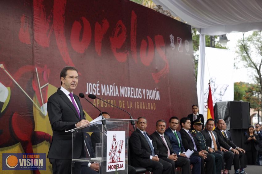 Aplicar los ideales y valores de Morelos nos llevarán a tener un mejor país”: Esteban Moctezuma