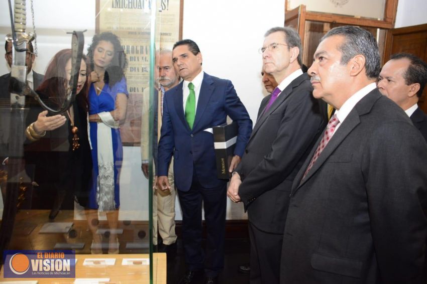 Exhiben legado histórico y patrimonial de José María Morelos en Palacio de Gobierno 