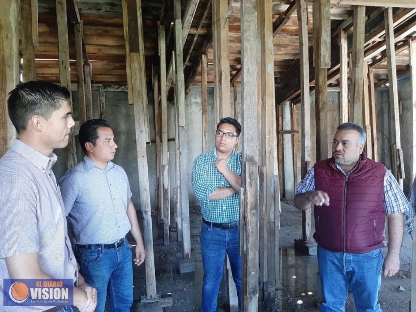 Jesús Mora, supervisa obras en materia de infraestructura
