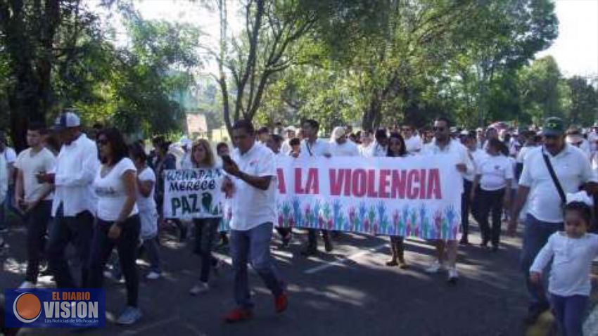 En Uruapan, realizarán marcha por la Paz