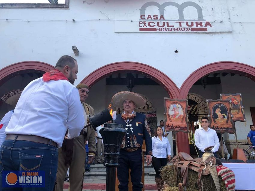 Zinapécuaro recibió la Cabalgata por la Ruta de la Independencia Nacional 2019