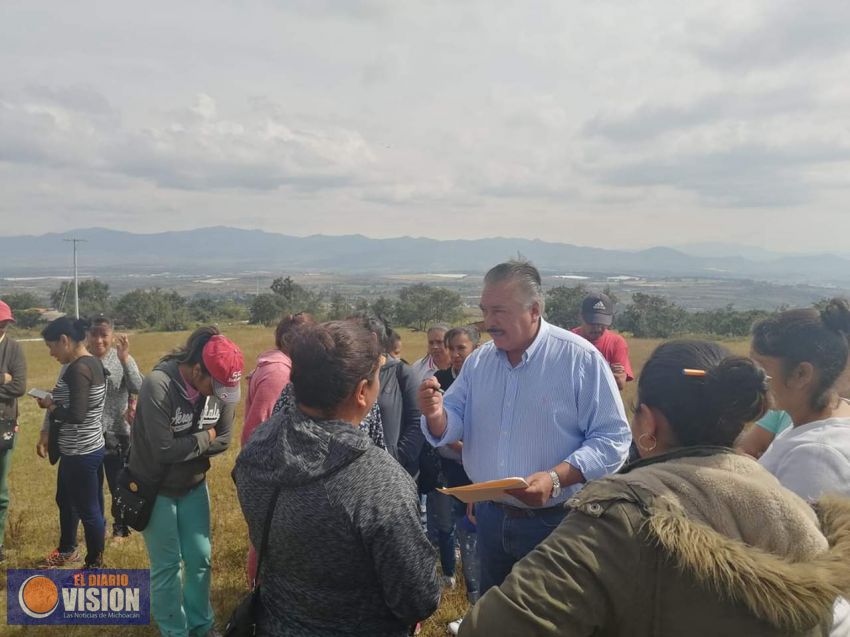 Jaime Hinojosa Campa, visitó la localidad de San Juan del Rodeo