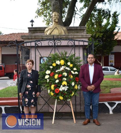 Ayuntamiento de Coeneo, conmemora el CXV aniversario luctuoso del Gral. José Epitacio Desiderio 