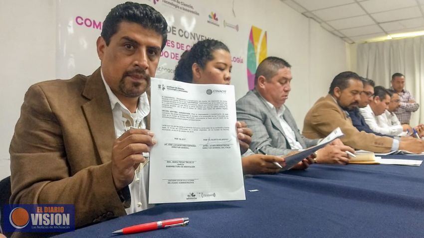 Tecnológico Superior de Ciudad Hidalgo firma convenio con Comités Regionales de Ciencia 