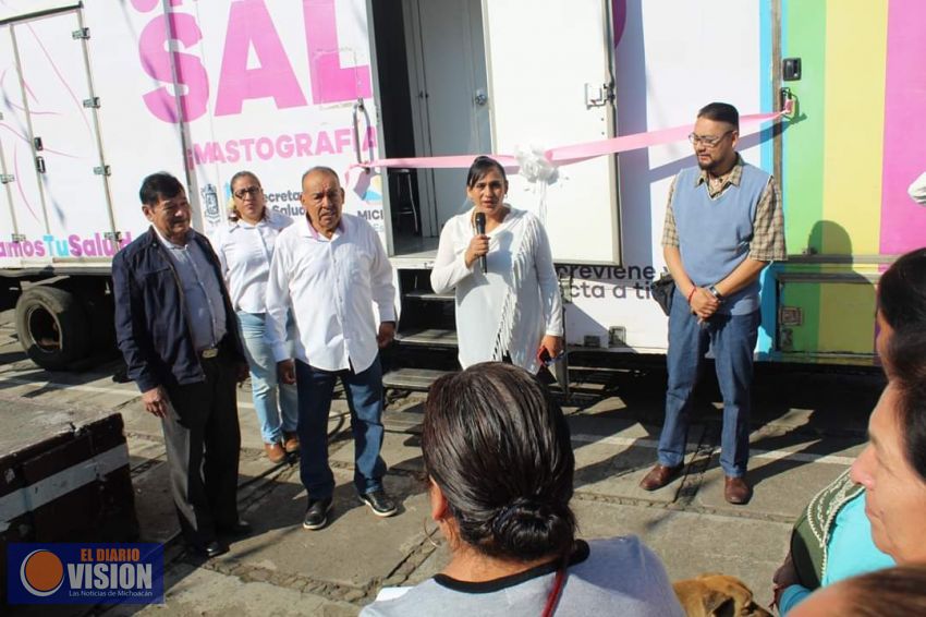 Nuevo San Juan Parangaricutiro, arrancó la jornada de mastografía