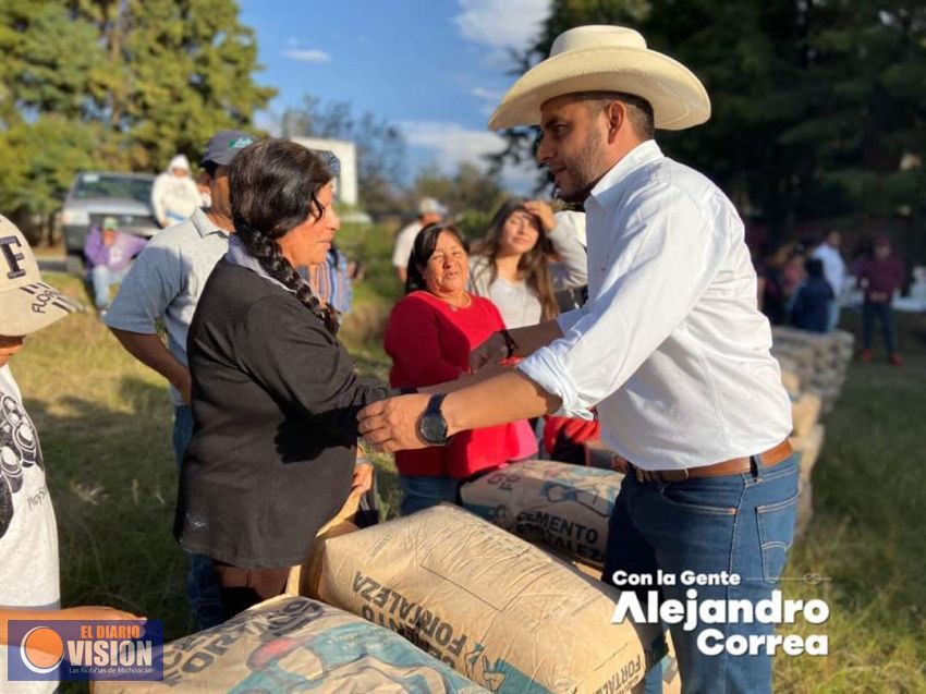 Alejandro Correa, inauguró la ampliación de red de drenaje sanitario en la comunidad del Fresno