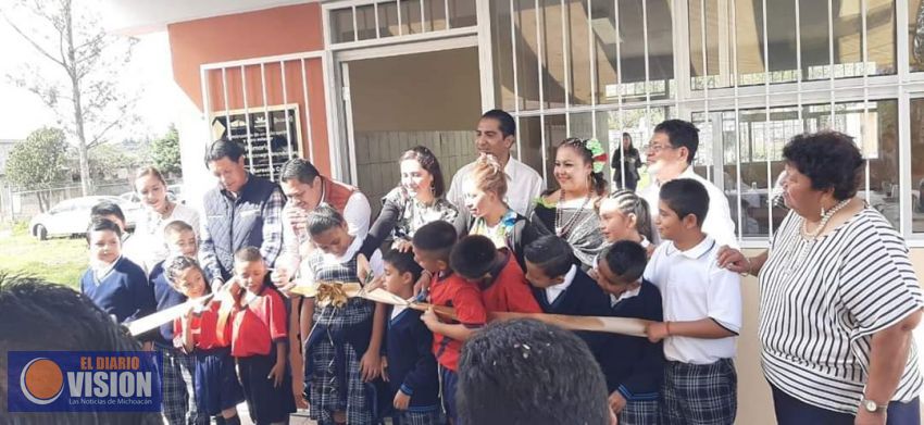 Macarena Chávez, inauguró el desayunador escolar de la comunidad de Pastores