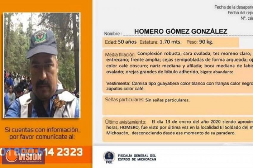 Exhorta CEDH a las autoridades a intensificar la búqueda del activista ambiental Homero Gómez 