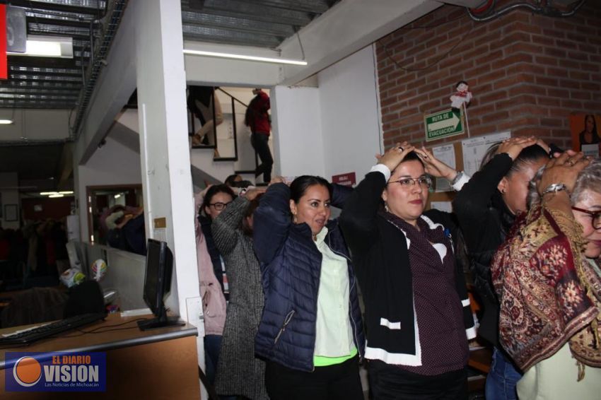 Se suma Michoacán a megasimulacro sísmico nacional 