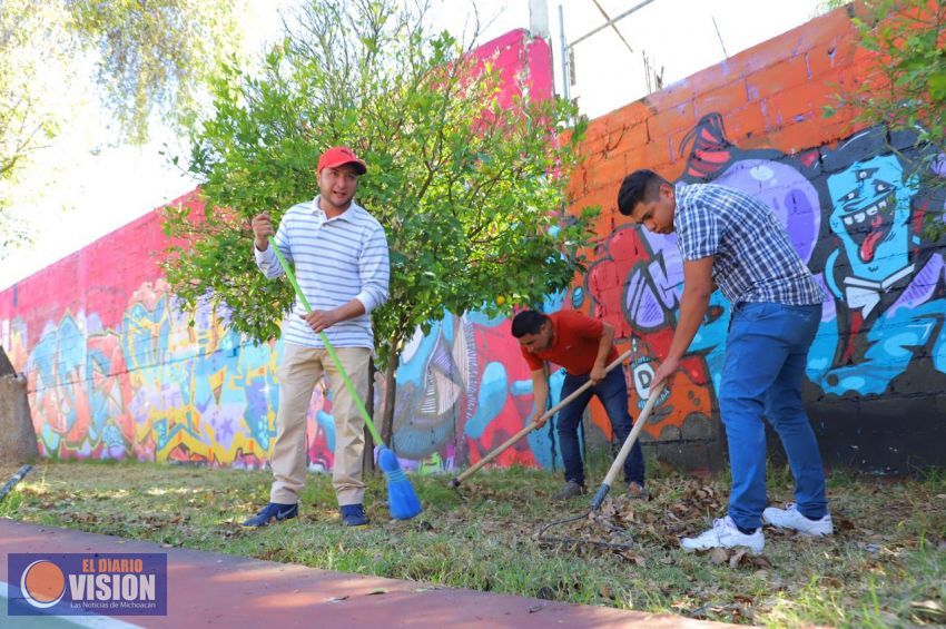 Familias de la Chapultepec Oriente mejoran sus espacios comunes de la mano de Sedesoh