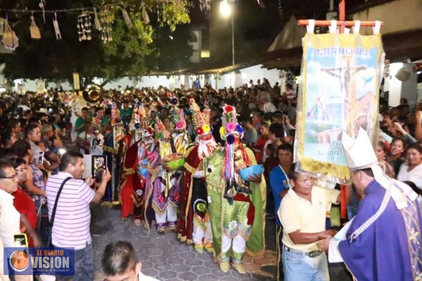 Recibe Carácuaro, más de 50 mil feligreses, durante las fiestas de Ceniza 2020