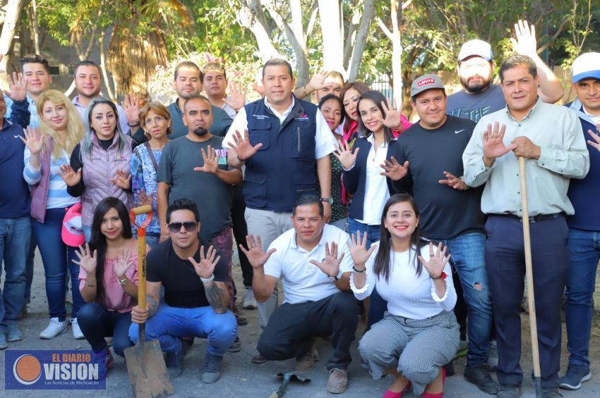 Sedesoh y vecinos de la colonia López Mateos mejoran espacios comunes