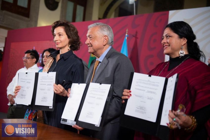 Gobierno Federal firma convenio con la UNESCO para fortalecer lenguas indígenas y culturas 