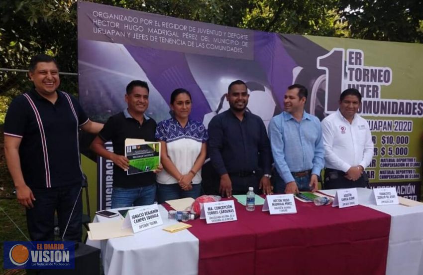 El diputado federal, Ignacio Campos, fomenta el deporte en Uruapan