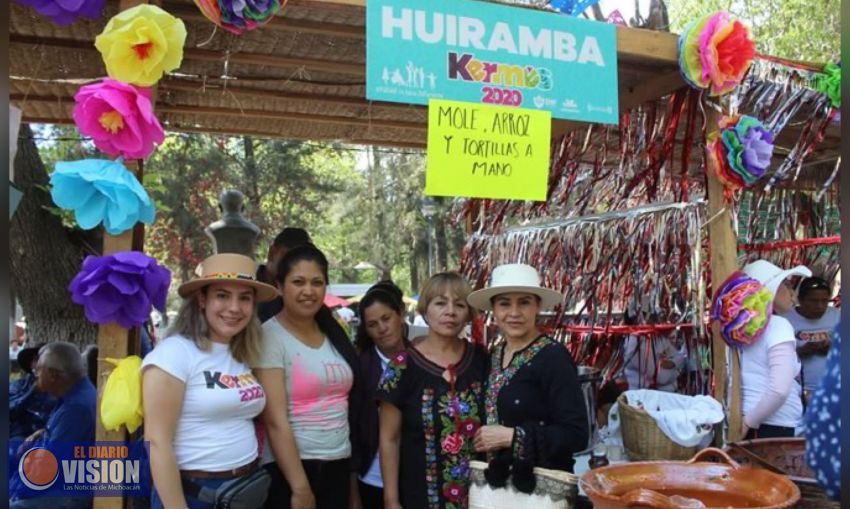 Ayuntamiento de Huiramba participó en la tradicional kermés con causa 
