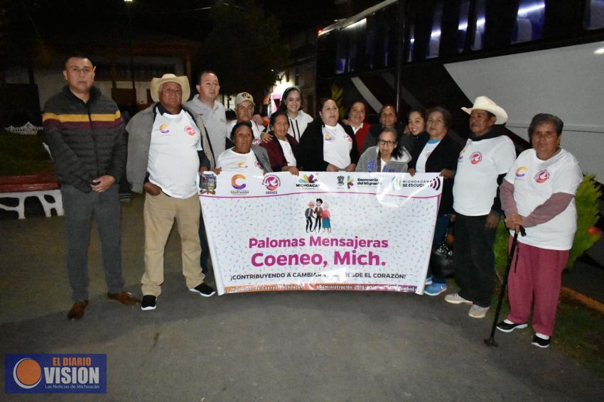 Parte segundo grupo de “Palomas Mensajeras” de Coeneo rumbo a California 