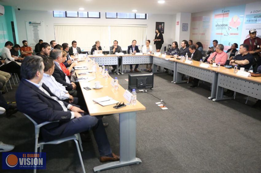 Se suman organismos empresariales a estrategia de prevención del COVID-19 del Gobierno de Michoacán