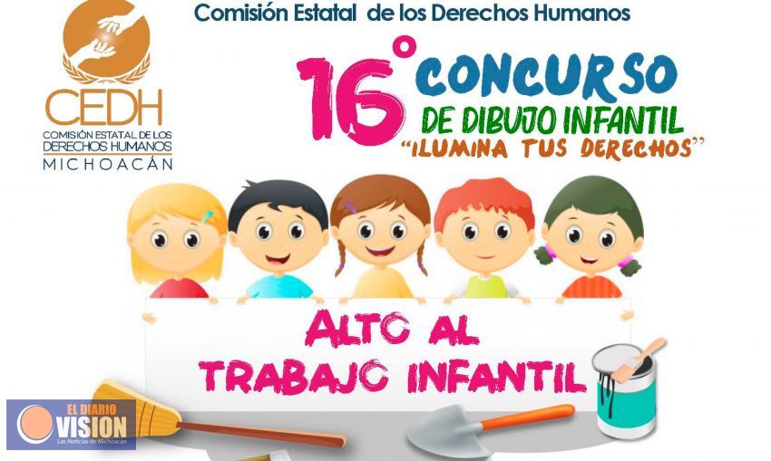 Pospone CEDH concurso de dibujo infantil por contingencia sanitaria 