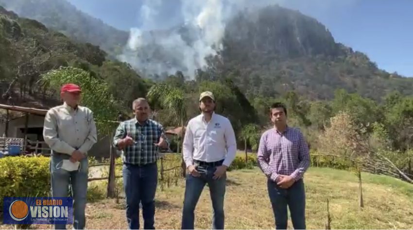 Atienden Cofom, Conafor y Municipio incendio en Tuxpan