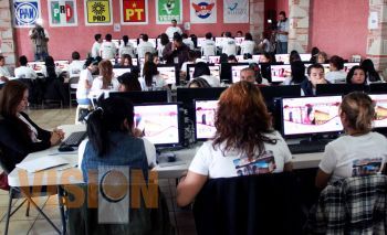 Previo a las elecciones del domingo, realizan simulacro de funcionamiento del PREP