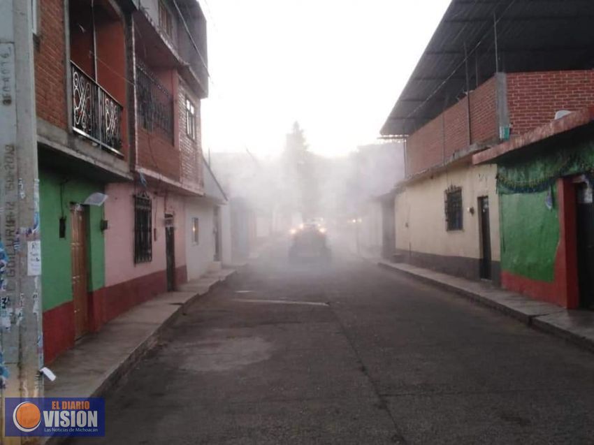En Erongarícuaro, impulsan acciones de sanitización ante Covid19