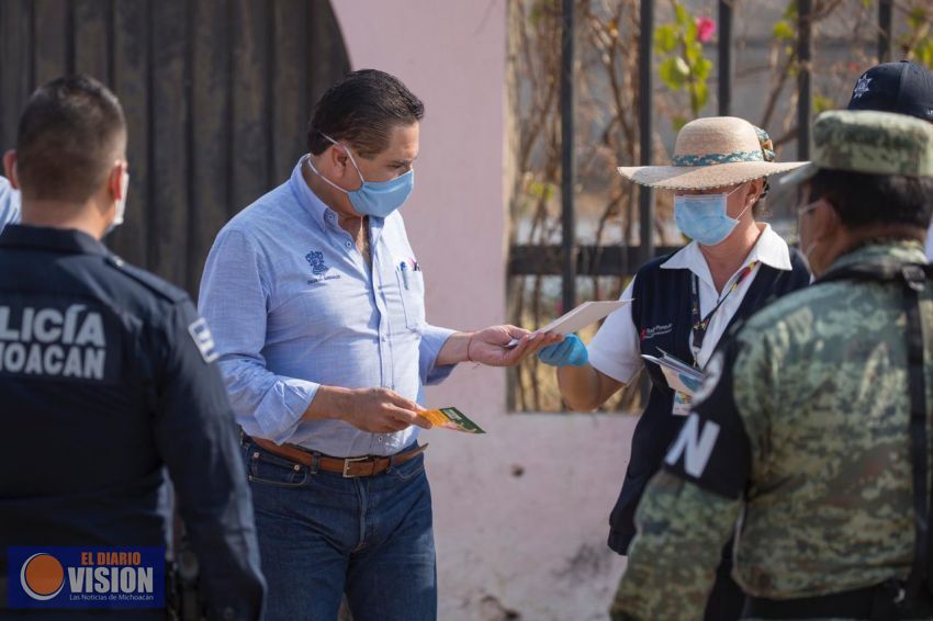 Supervisa Silvano Aureoles filtro sanitario en la frontera con Guerrero
