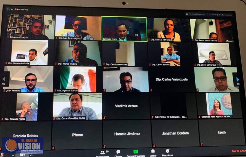 Ivan Pérez Negrón, atiende sesión virtual con el titular de la UIF 