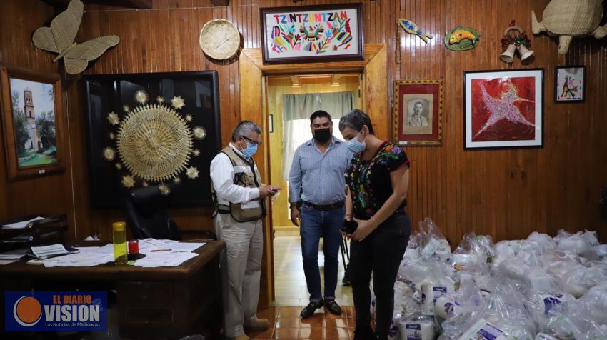 Fortalecen medidas sanitarias contra COVID-19 en Tzintzuntzan 