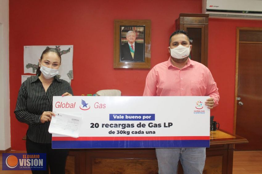 Global Gas, se suma al proyecto de Esperanza, que impulsa la Presidenta Itzé Camacho