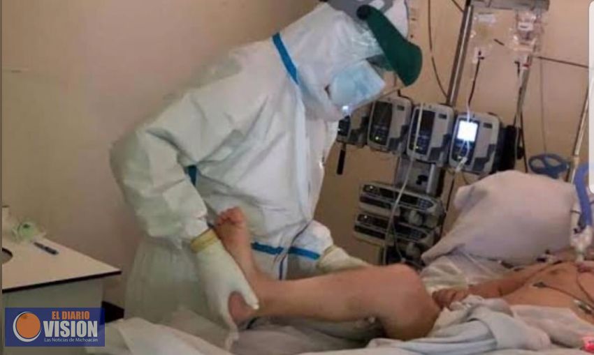 Pacientes en área Covid19 reciben fisioterapia para reincorporarse en mejores condiciones